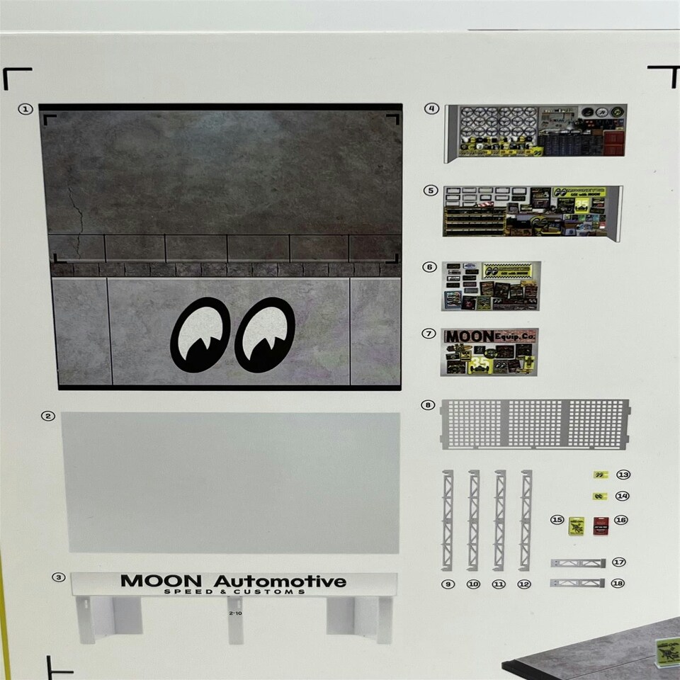 image 1 of Garage Diorama Mooneyes 1:64 Scale Tarmac Works T64D001ME