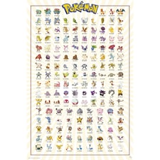 GB eye Pokemon Kanto 151 English 61 x 91.5cm Maxi Poster