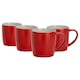 image 1 of Argon Tableware Matt Coloured Coffee Mugs - 350ml - Red - Pack of 4 | Red | Red | 4