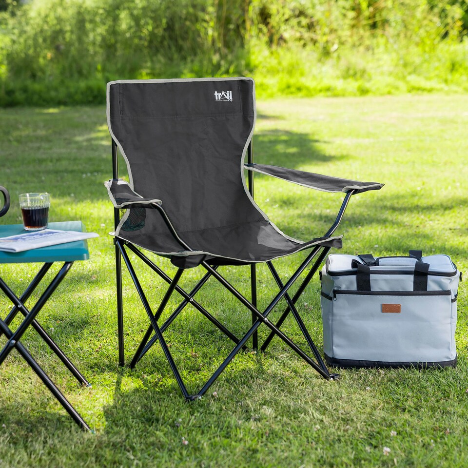 image 1 of Folding Camping Chair - Black