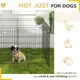 image 4 of PawHut 8-Panel DIY Dog Pen with Door for Indoor/Outdoor Use, 91cm High
