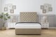 image 1 of Sloomy Mayfair Almond Coniston Divan Bed With Mattress No Drawers With 54" Floor Standing Headboard 5' King | Cream | Almond | King | 1