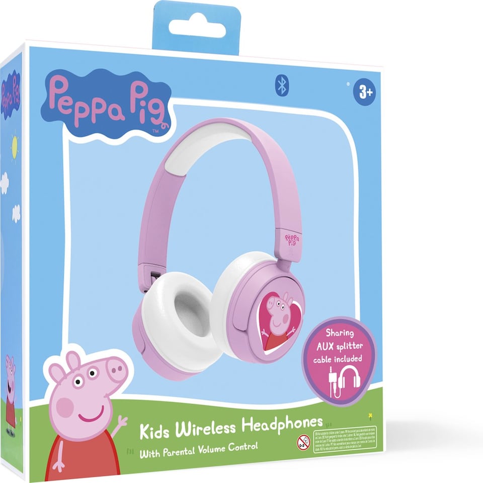 image 1 of Peppa Pig Kids Wireless Headphones | Pink