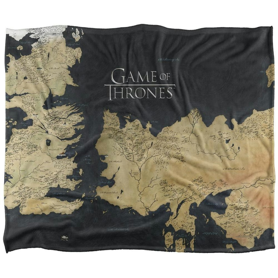 Game Of Thrones World Map Blanket - Multicoloured - One Size