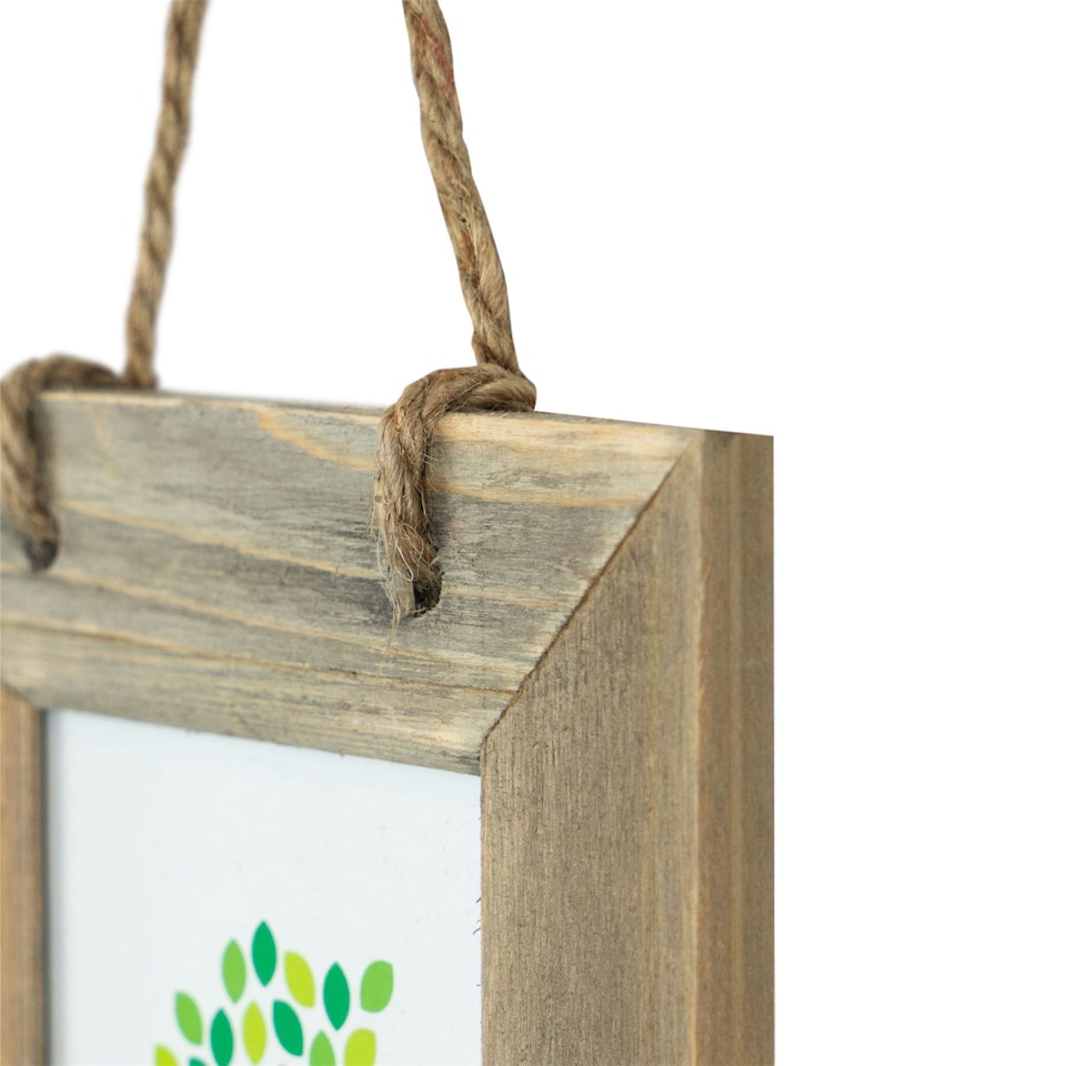 image 1 of Nicola Spring Rustic Wooden Hanging 3 Photo Frame - 4 x 6" - Natural