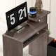 image 9 of HOMCOM Computer Desk with Sliding Keyboard Tray Storage Drawer Shelf Home Office Workstation Grey