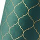 image 8 of Modern Soft Brushable Forest Green Velvet 25cm Lamp Shade with Gold Foil Decor | Green