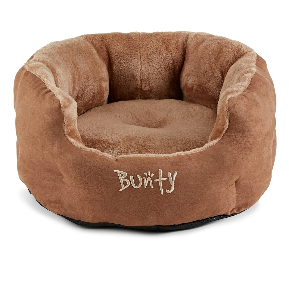 image 1 of Bunty Polar Dog Bed Brown | L