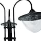 image 9 of Outsunny 3-head LED Solar Light Lamp Street Light Post with Planter Base, Black