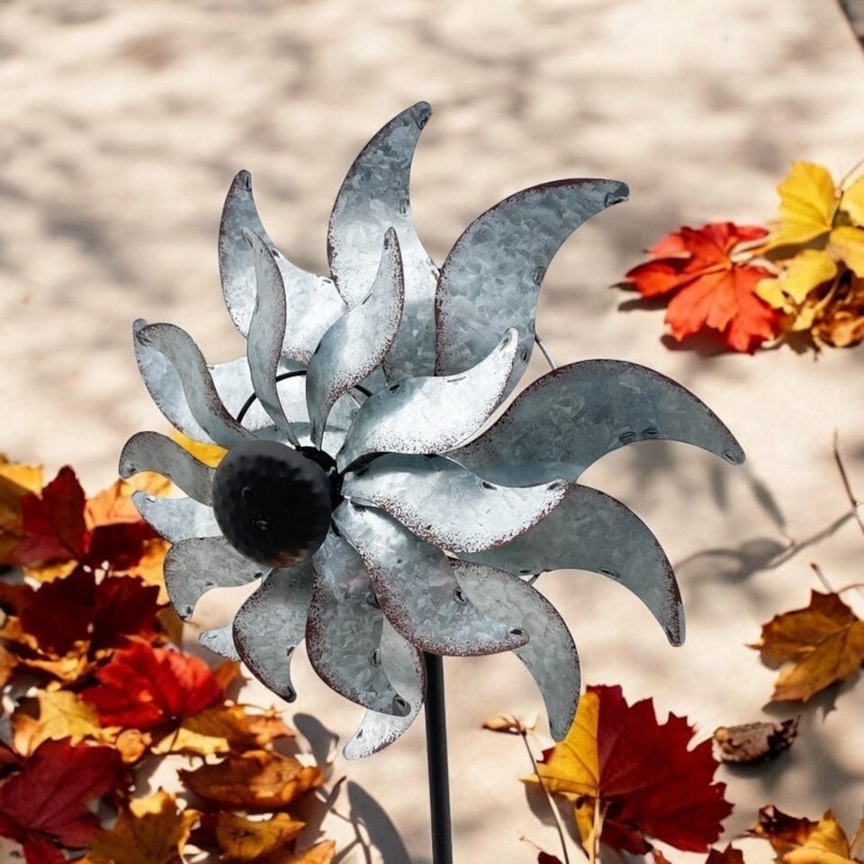 image 1 of 58 Inch Windmill - Metal - L35 x W35 x H148 cm