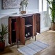 image 4 of Opal Sideboard with Marble Top & Metal Legs - L40 x W160 x H90 cm | Brown