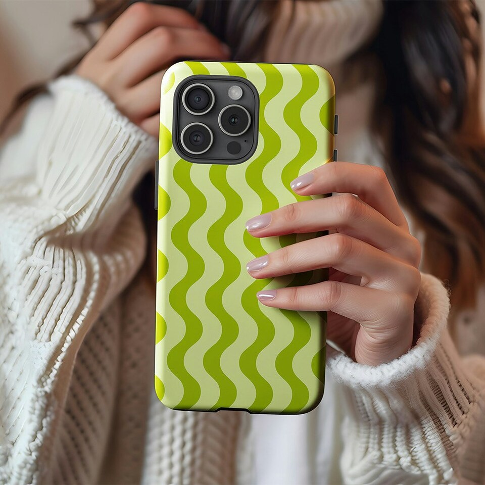 image 1 of Wiggle Waggle Phone Case | Green | Galaxy S25 Plus
Tough | Galaxy S25 Plus
Tough