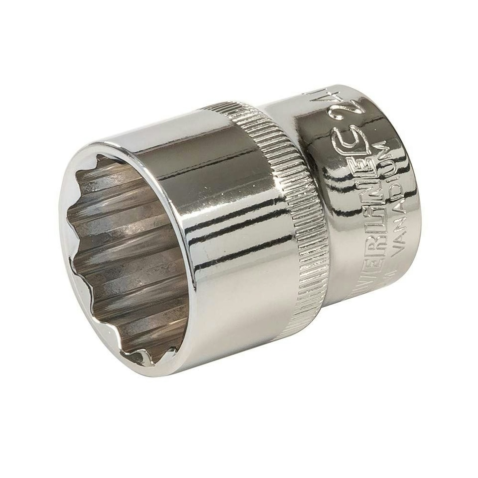 Silverline Socket 1/2" Drive 12pt Metric - 449975