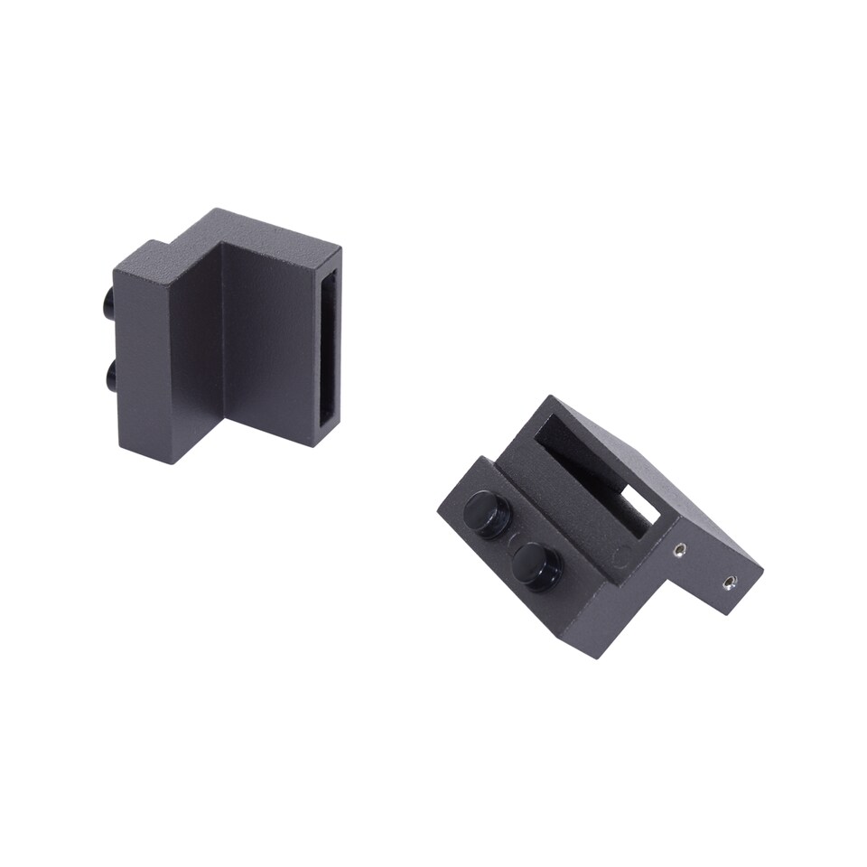 image 1 of HOMCOM 6.6FT 200cm Black Sliding Door Kit for Single Barn Door, Antique Sliding Barn Door Hardware Kit with J Shape Hanger | Brown | Brown