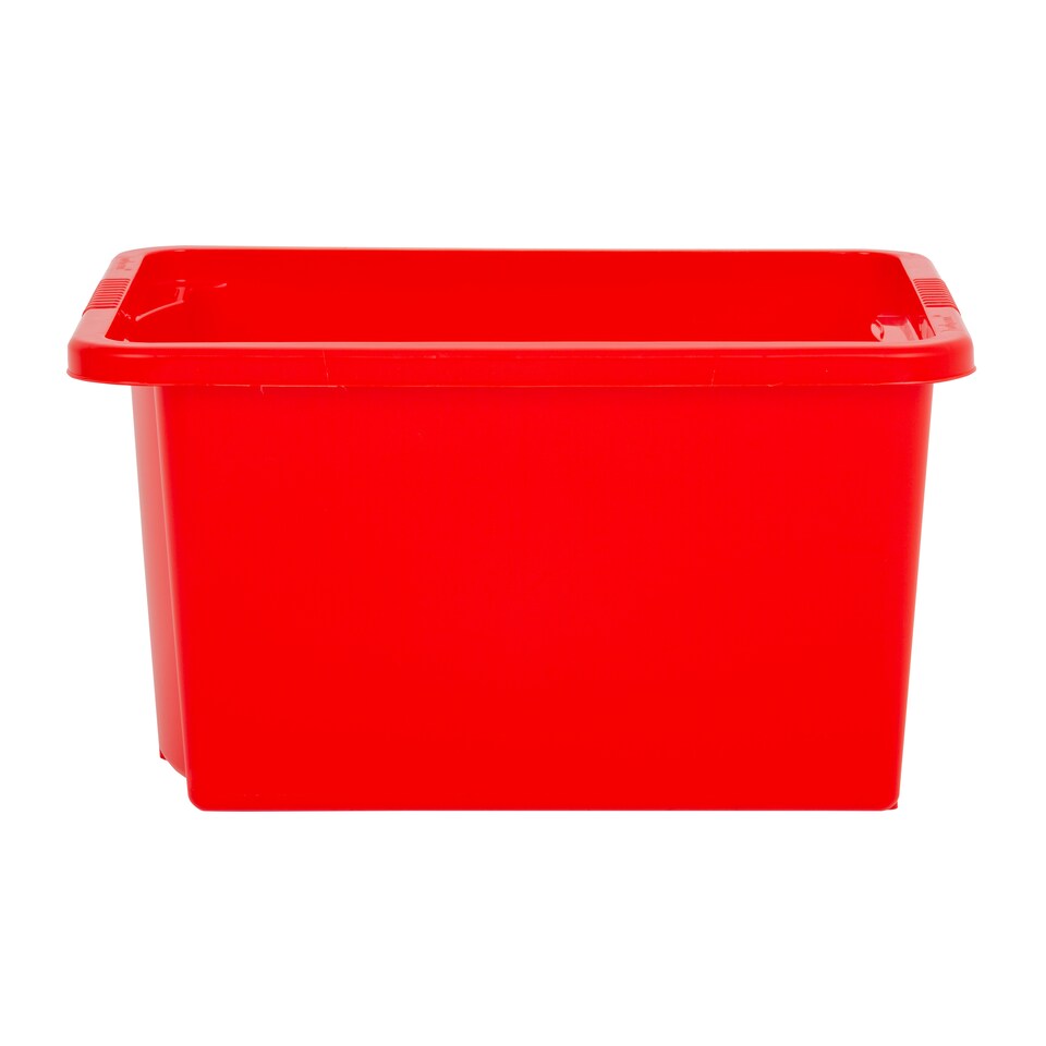 image 1 of Wham Stack & Store 4 x 35L Plastic Storage Boxes | Red | 4