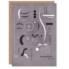 Wassily Kandinsky Art Card Four Parts Abstract Watercolour