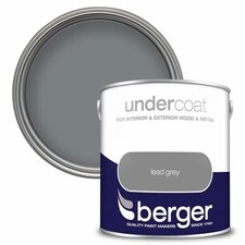 Berger Undercoat Paint - Lead Grey - 2.5L