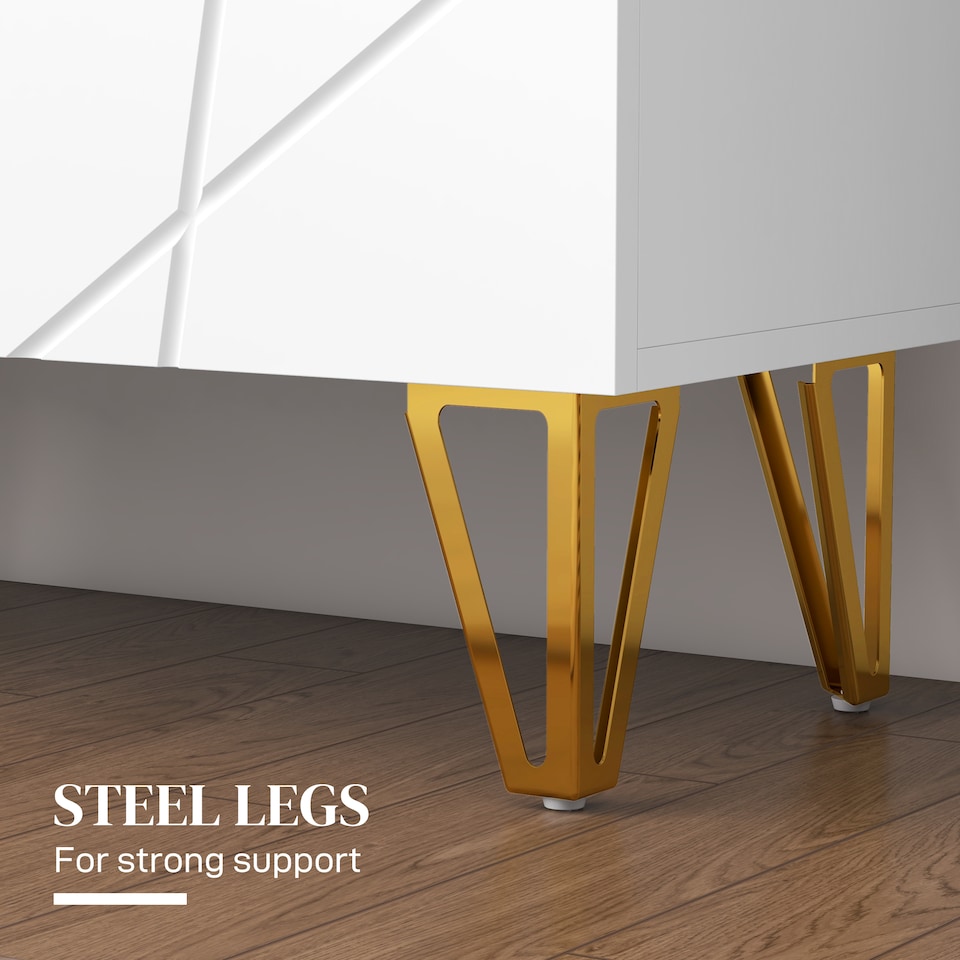 image 1 of HOMCOM Narrow Shoe Cabinet with High Gloss, Slim Shoe Storage Cabinet with Soft-Close Hinges and Adjustable Shelves for 15-20 Pairs of Shoes, White