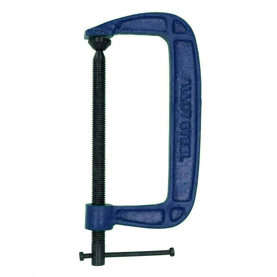image 1 of 6 Inch (150mm) Cast Iron Screw G Clamp Fastener Holder Support vice Clamping 4pc