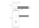 image 8 of Golden Grace Victorian T-Bar Knurled Lock Door Handle Set Satin Brushed Brass Finish with 2.5in 3 Lever Lock - 150mm