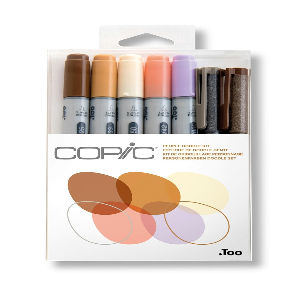 image 1 of Copic Doodle Kit, People, Set of 7