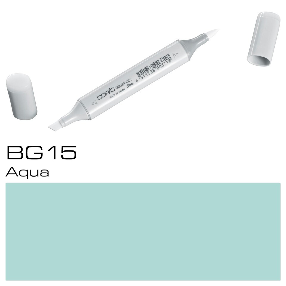 image 1 of Copic Sketch Marker, Aqua, Single Pen