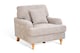 image 1 of Grey Textured Chenille 1 Seater Sofa HAMILTON