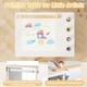 image 8 of COSTWAY Toddler Craft Play Study Drawing Desk White