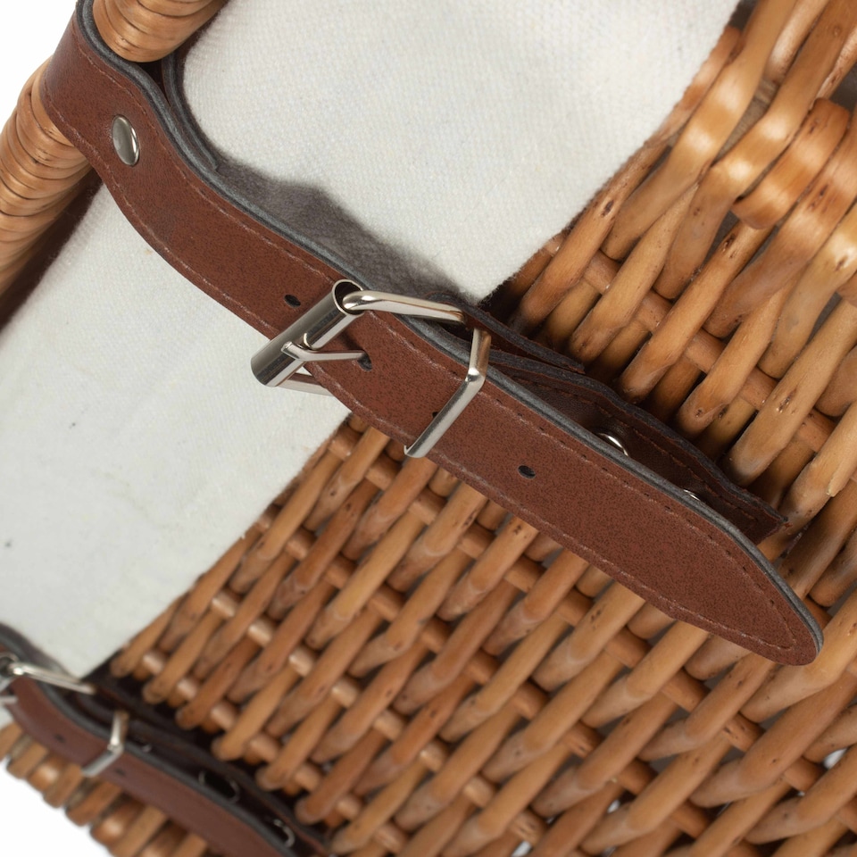 image 1 of Small Boutique Double Steamed Wash Storage Laundry Basket With Lining | Brown | Brown