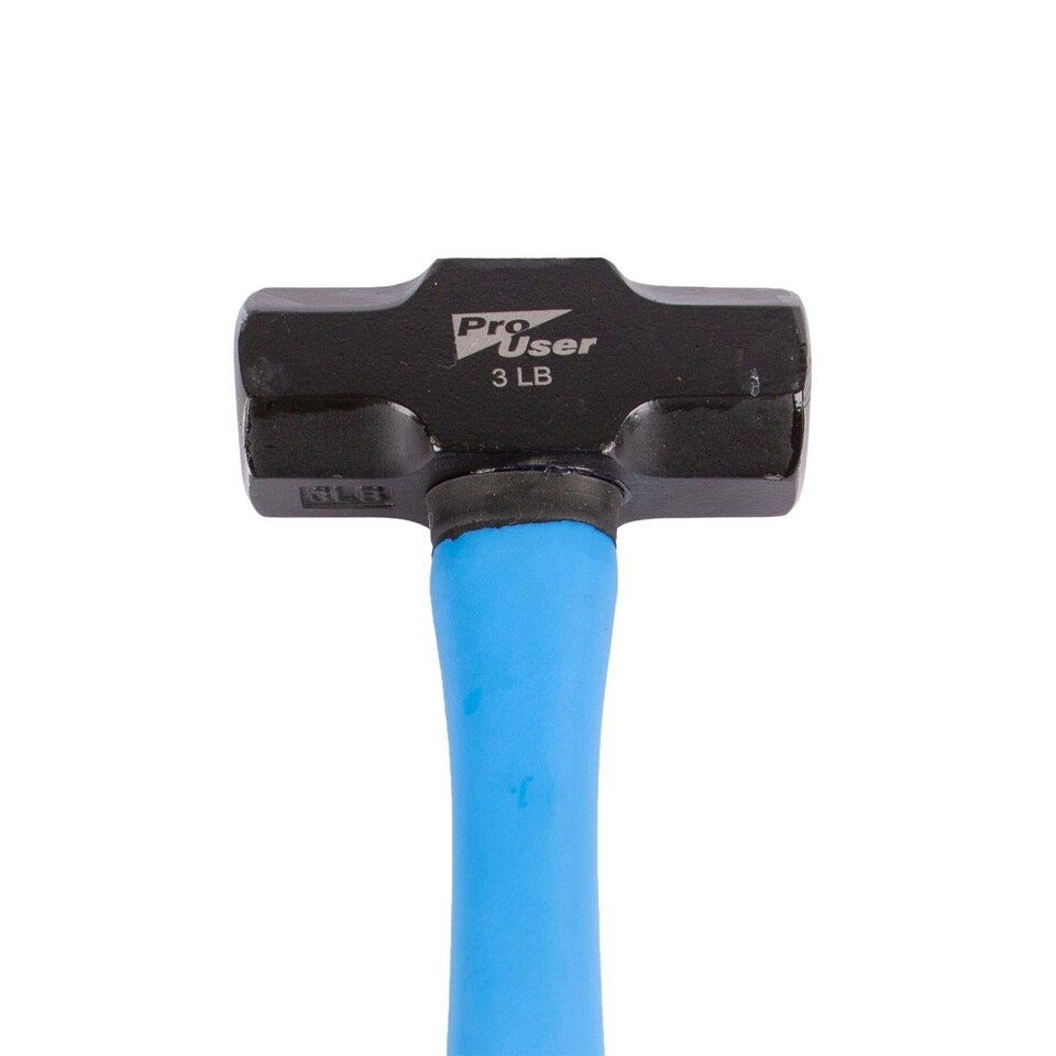 image 1 of Pro User Carbon Steel Sledgehammer - 3lb - Blue