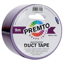 48mm x 9m Multipurpose Grape Juice Purple Duct Tape by Premto