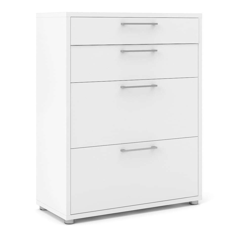 image 1 of Prima Office Storage with 2 Drawers 2 File Drawers In White