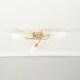 image 2 of ValueLights Maya Brushed Gold 3 Way Curved Cross Over Ceiling Light | Gold