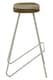 image 4 of Interiors by Premier Silver Metal Frame Bar Stool, Sleek Kitchen Stool with Footrest, Contemporary Stool for Bar Counter