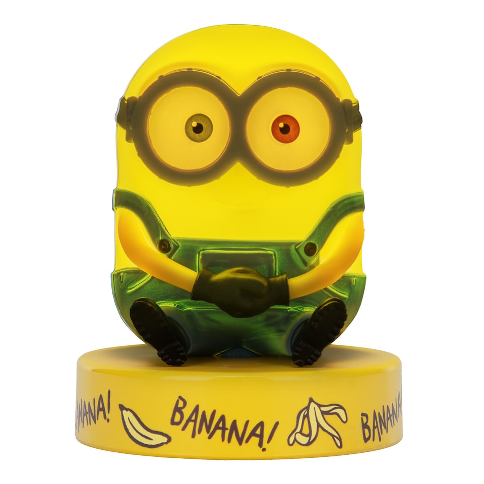 image 1 of Minions Bob Mini 3D Icon Light – Officially Licensed LED Figurine Lamp, Collectible Décor, Paladone