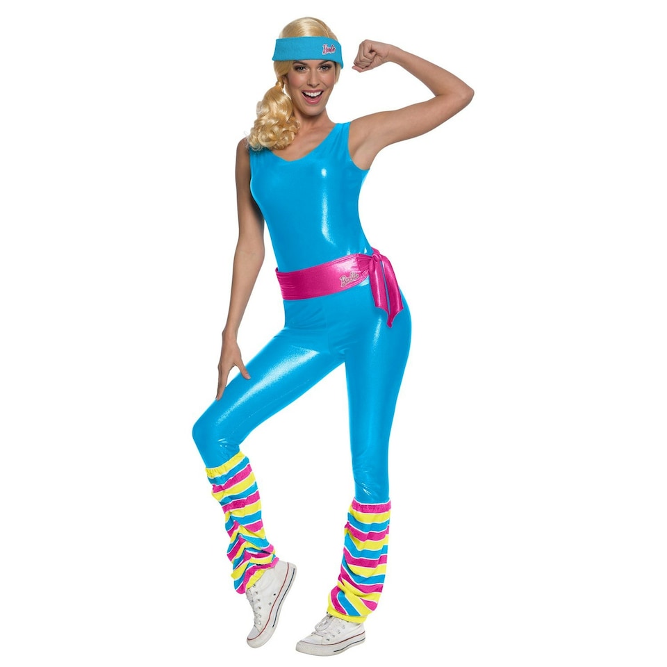 Barbie Womens/Ladies Deluxe Sports Costume - Blue/Pink - M M