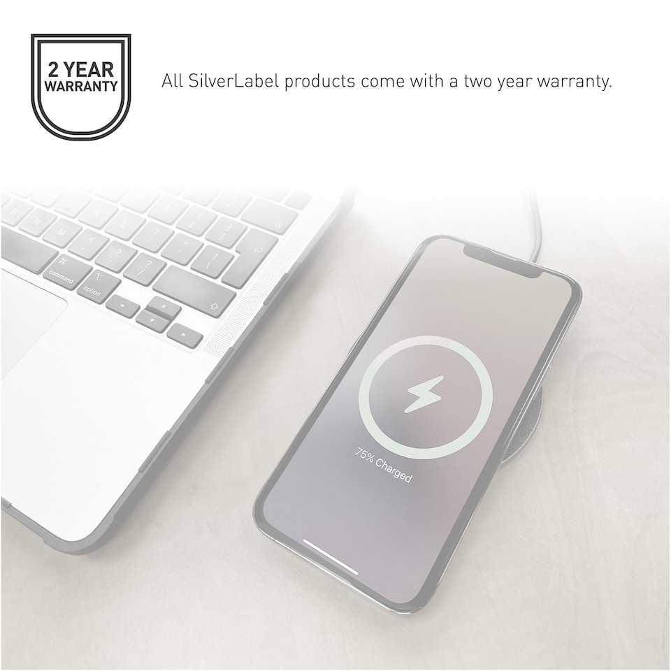 image 1 of SilverLabel 1m USB-A to Lighting Cable White