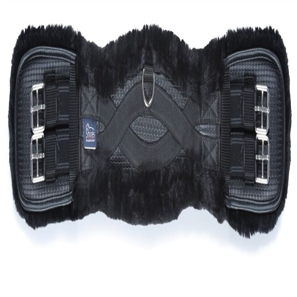 image 1 of Shires Performance Supafleece Dressage Girth - Elastic Black | Size: 26
Colour: Black