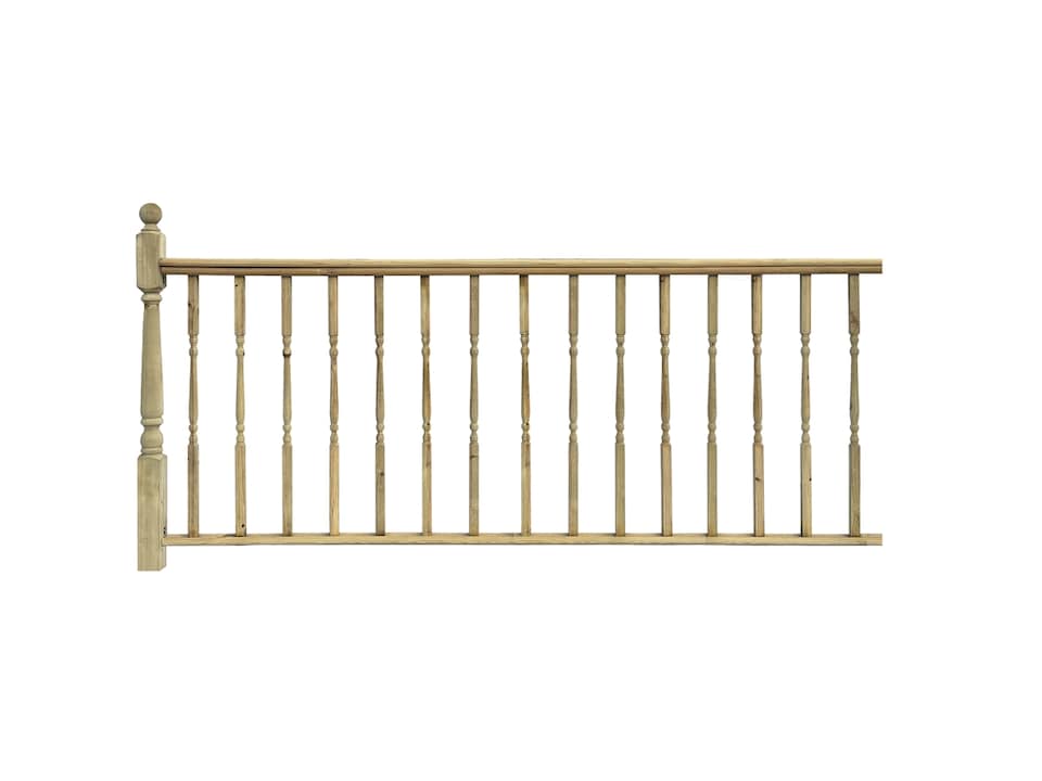image 1 of eDecks Softwood Handrail System Decking Extension Kit, 2485mm - Square