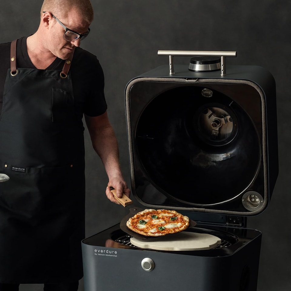 image 1 of Heston Blumenthal Everdure Cordierite Pizza Stone 34cm x 34cm Beige