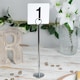 image 5 of Argon Tableware Table Numbers with 20cm Holders - 20cm - Silver - Pack of 50 | Silver | Silver