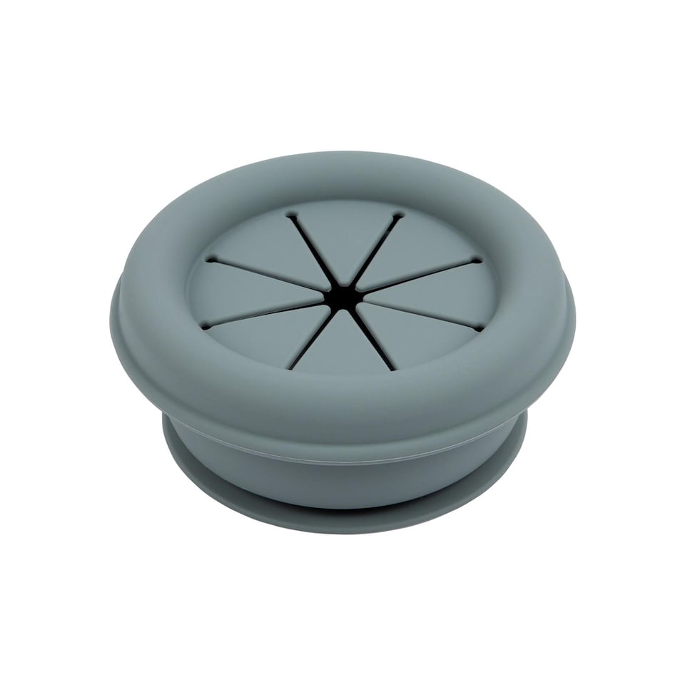 image 1 of Tiny Dining Baby Silicone Suction Snack Pot - 330ml  - Tradewinds | Blue | Tradewinds