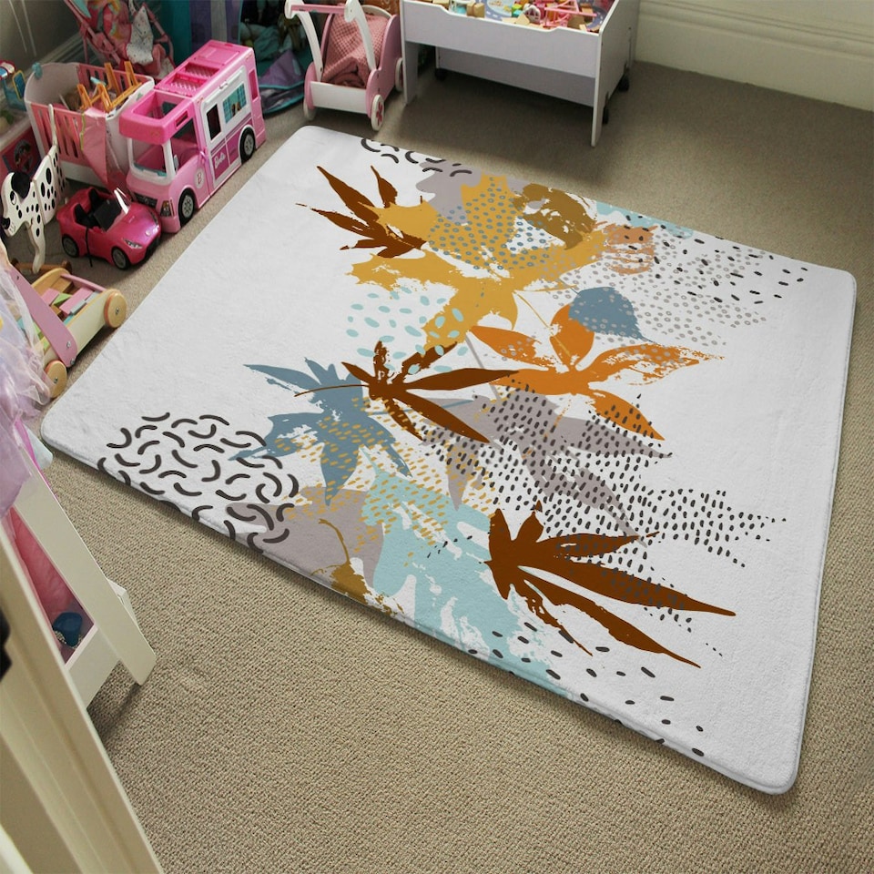 image 1 of Japanese maple leaves (Rug) Multi | Large: 140x200cm