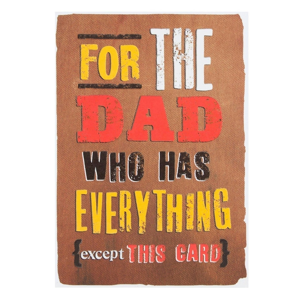 image 1 of Hallmark Dad Father's Day Card 'You Have Everything' Small