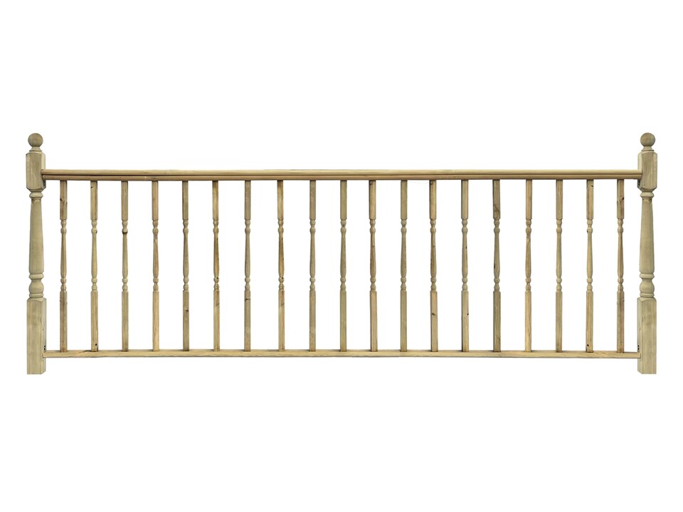 image 1 of eDecks Softwood Handrail System Decking Extension Kit, 3170mm - Square