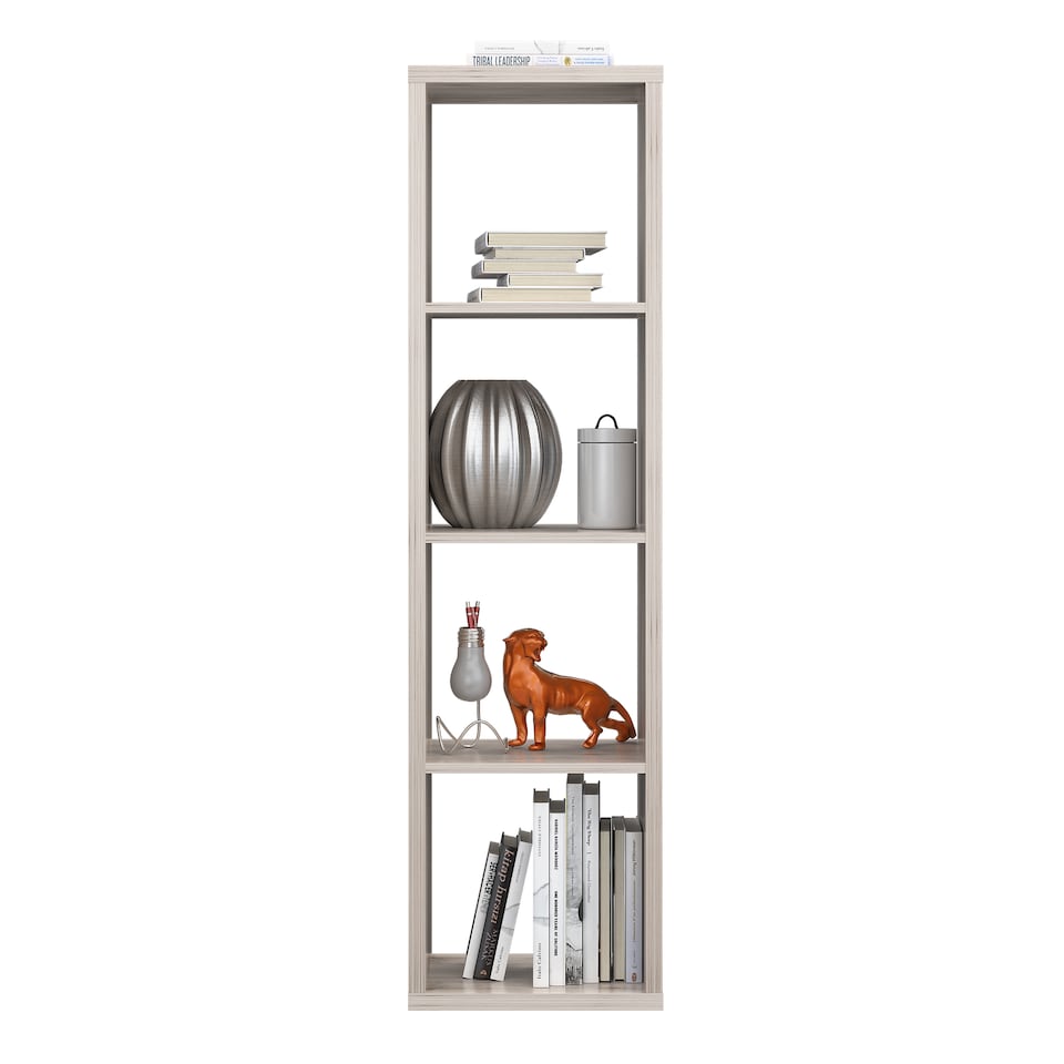 image 1 of Mauro 3 Shelves Storage Unit in Sand Oak
