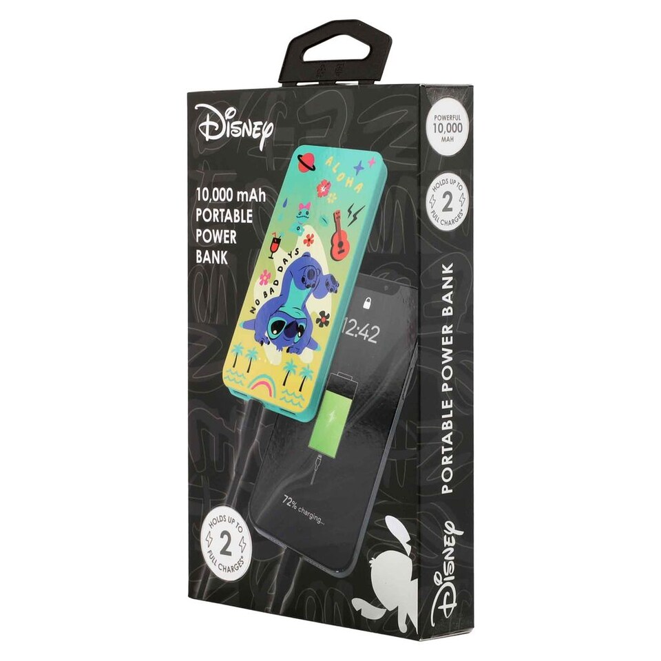 image 1 of Stitch 10000Mah Power Bank Upside Down