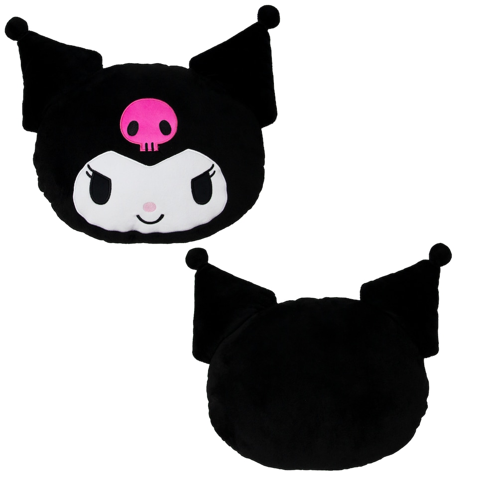 image 1 of Hello Kitty Kuromi Shaped Cushion