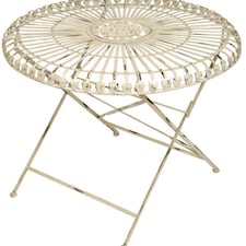 Louis Round Folding Table - L70 x W70 x H76 cm Brown