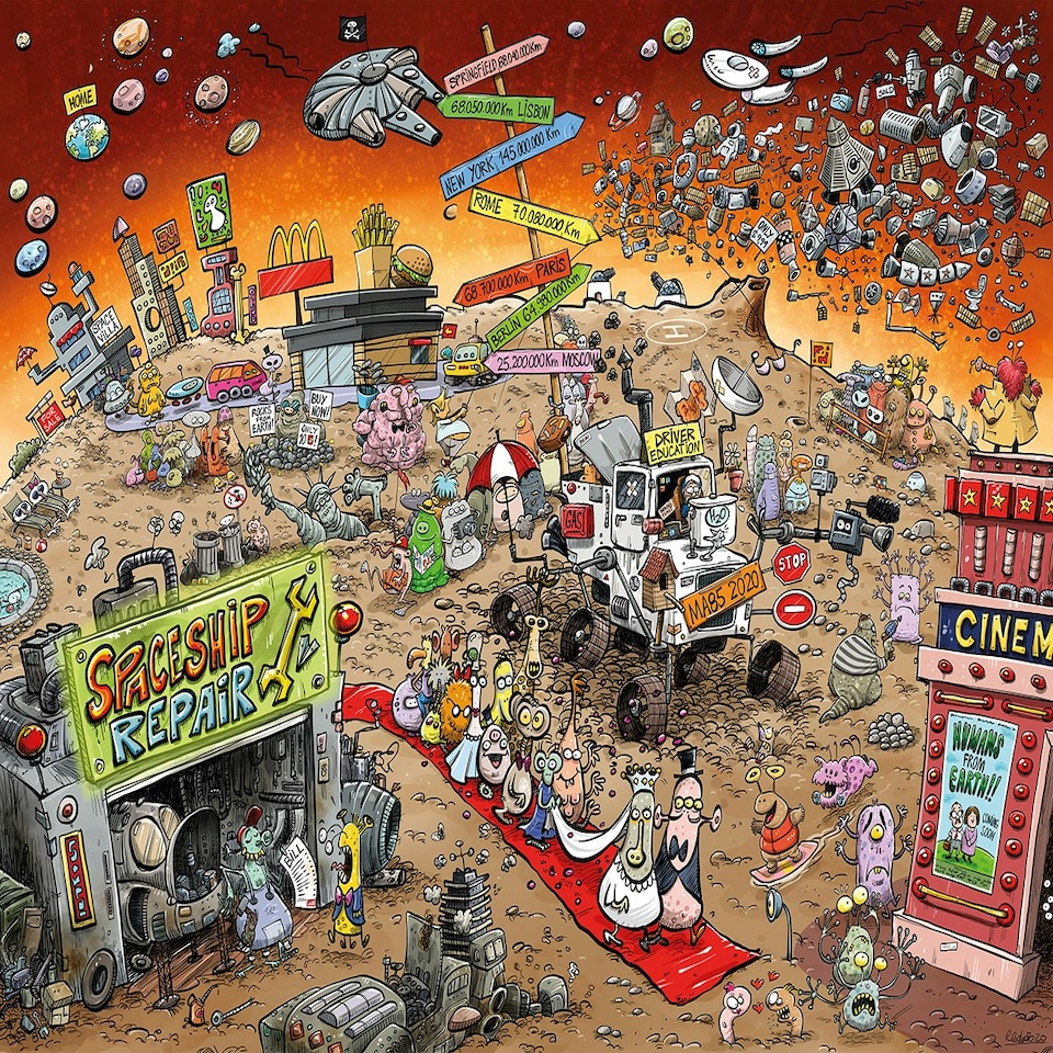image 1 of Chaos in Space 1000 Piece Jigsaw Puzzle - Chaos no. 20